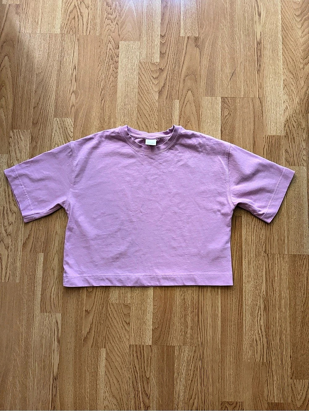 NWOT Zara Girls Boxy Short Sleeve Tee in Purple- 13-14Y